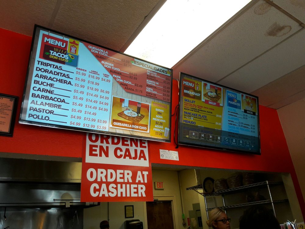 Tacos don outlet cuco menu